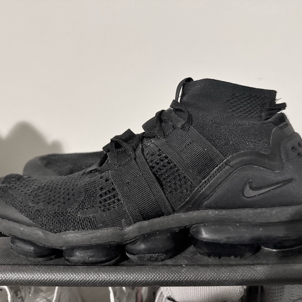 Nike Vapormax Flyknit Utility Triple Black Size 11